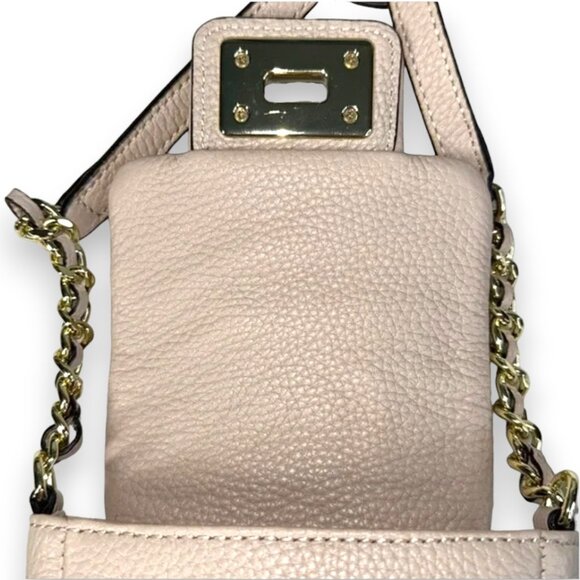 Karl Lagerfeld Paris Agyness Leather Turnlock Crossbody Bag - NWOT - Picture 10 of 17